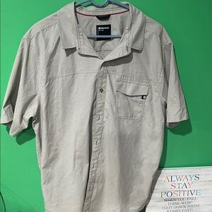 Marmot Men's Tan Casual Button Down Shirt XXL